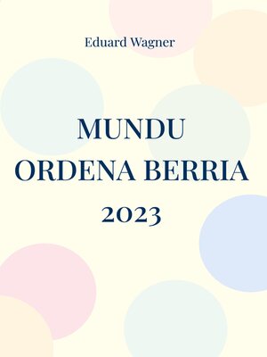 cover image of Mundu Ordena Berria 2023
